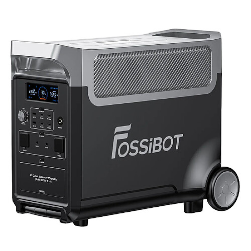 Station d'alimentation portable FOSSiBOT F3600 Pro – Batterie de 3840Wh – Charge solaire de 2000W – Puissance CA de 3600W – 13 ports de sortie