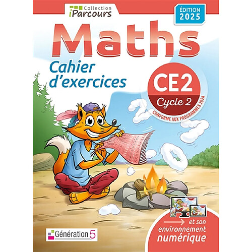 Cahier d'exercices iParcours maths CE2 (édition 2025)