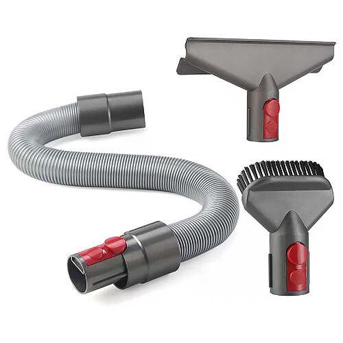 Brosse d'aspirateur + adaptateur pour brosse de toilettage pour animaux de compagnie pour aspirateur Dyson V11 V10 V8 V7 V6 avec convertisseur pour poils d'animaux~00049
