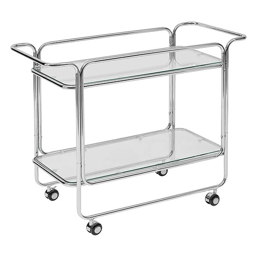 Pegane Desserte chariot en verre - Transparent