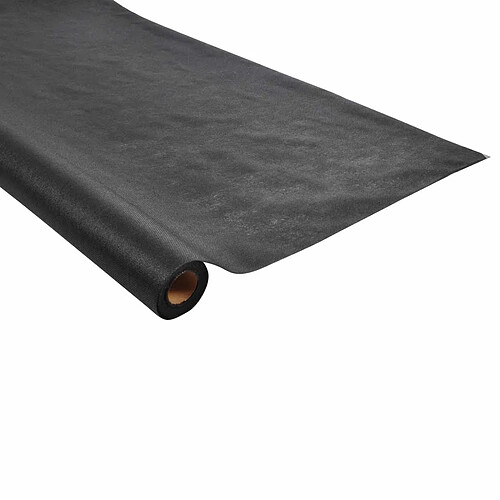 Homea Nappe Plastique Intissé 1,20x10m Noir