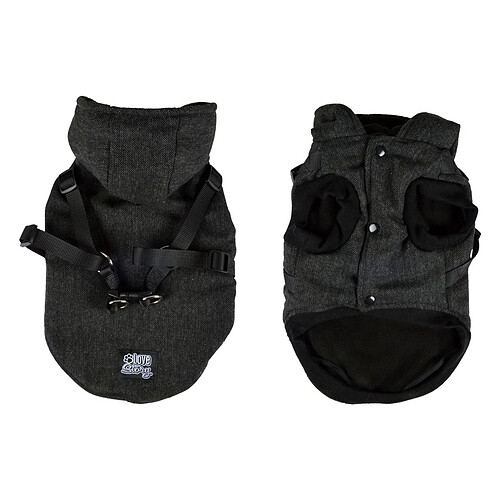 Paris Prix Manteau Pour Chien Tweed 40cm Anthracite