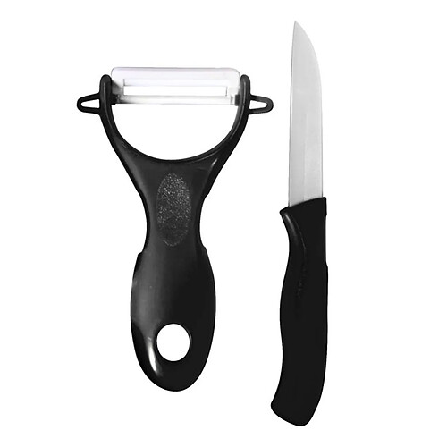 Paris Prix Couteau & Éplucheur Céramique Cario 16cm Noir