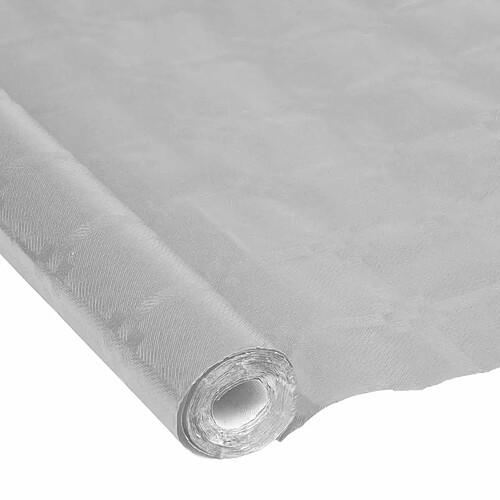 Homea Nappe Papier Damassé Métalisé 1,18x5m Argent