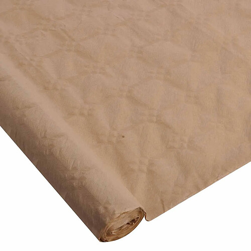 Homea Nappe Papier Damassée 1,18x5m Naturel