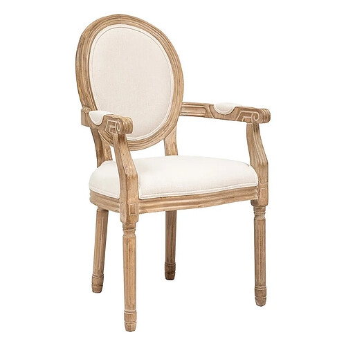 Atmosphera Chaise Diner Design Cleon 95cm Beige
