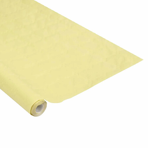 Homea Nappe Papier Damassée 1,18x5m Jaune