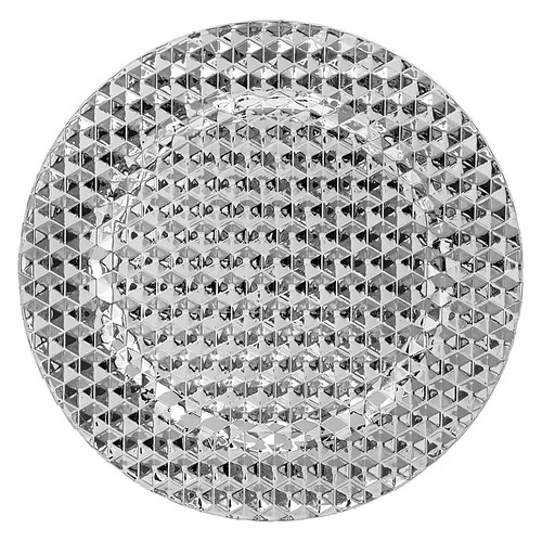Atmosphera Assiette de Présentation Pixel 33cm Argent
