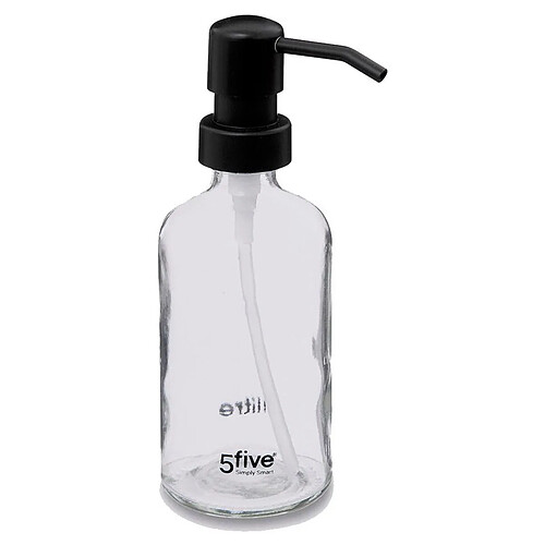Five Simply Smart Distributeur de Savon Pompe 250ml Transparent