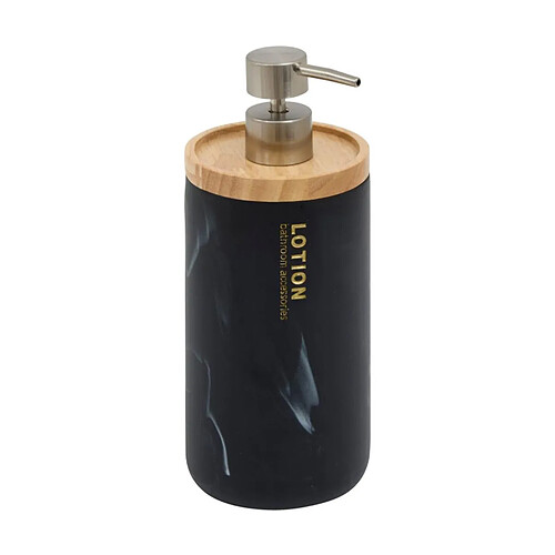 Five Simply Smart Distributeur de Savon Effet Marbre Lea 842ml Noir