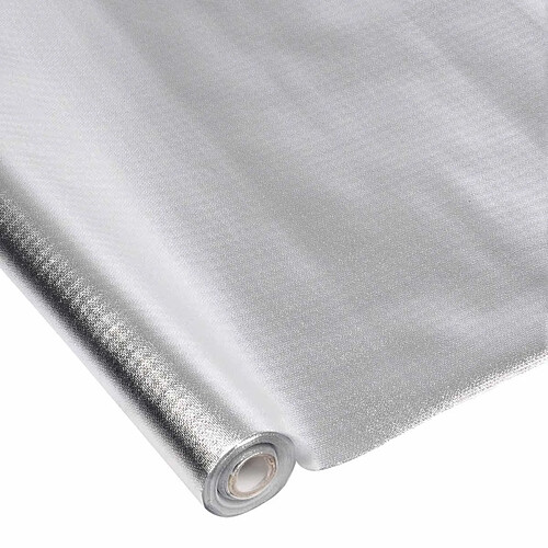 Homea Nappe Plastique Imperméable 1,20x5m Argent