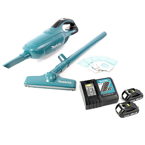 Makita DCL 182 RY Aspirateur sans fil 18 V + 2x batterie 1,5 Ah + chargeur