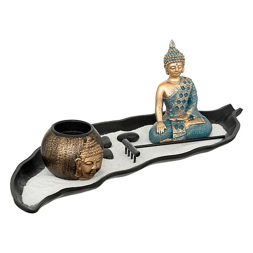Atmosphera Statue Bouddha extérieur - Bleu
