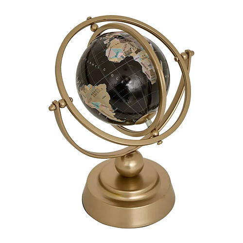 Atmosphera Globe Terrestre en Métal Bota 24cm Doré