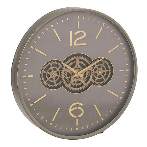 Paris Prix Horloge Murale Engrenage Plum 60cm Gris