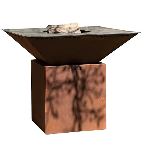 GRILL CHIC Braséro CEVENOL Simple Cuve Corten Carré 103cm