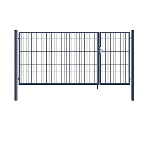 Home Deluxe Portail de jardin ADITUS Anthracite 160