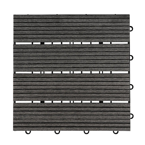 Home Deluxe Dalles en bois WPC BAVARA Anthracite 9m