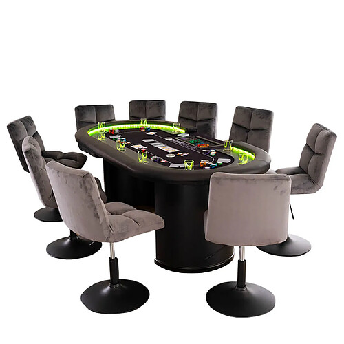 Home deluxe table de poker Las Vegas - 6 chaises