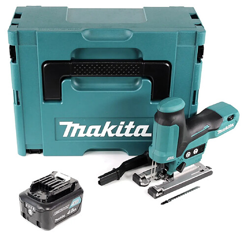 Makita JV 102 DM1J scie sauteuse pendulaire sans fil 10,8V dans Makpac + 1x batterie 4,0Ah - sans chargeur