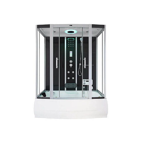 Home Deluxe Douche à vapeur DIAMOND Noir