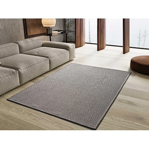 ATTICGO Tapis lavable uni ESPIGA gris 60x120 cm