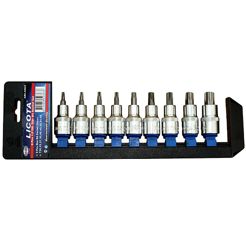 boni-shop Douilles hexagonal T20-T60 9 Pièces Acier de Qualité Industrielle