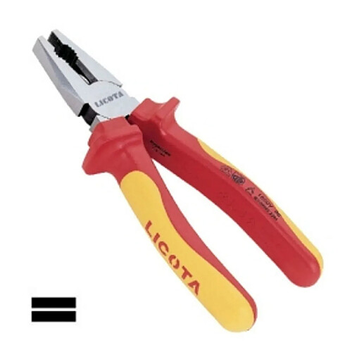boni-shop Pince universelle VDE 180mm, Pince d'électricien isolée