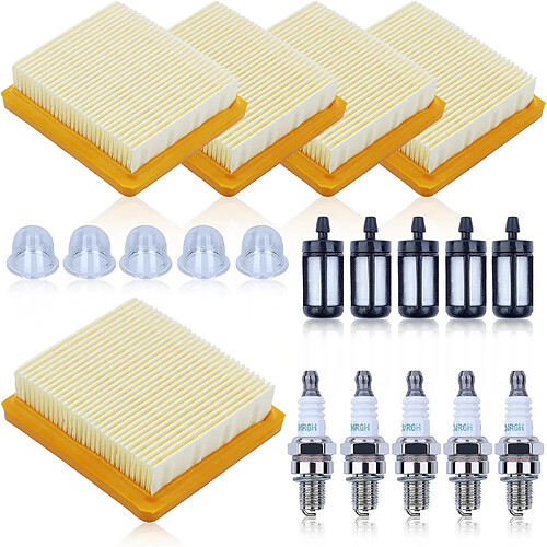 976 5PCS Kit de mise au point du filtre à air pour Stihl FS91 FS91R FS111