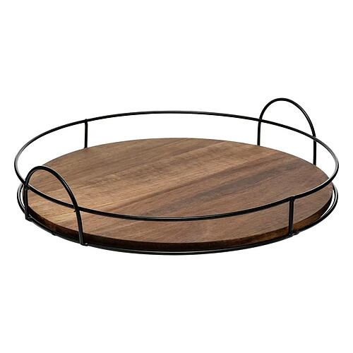 Secret De Gourmet Plateau de Service en Bois Mina 34cm Marron