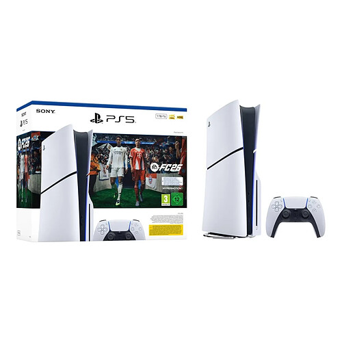 Console Sony PlayStation 5 Slim 1To (Édition Standard) + Jeu Numérique EA Sports FC 26