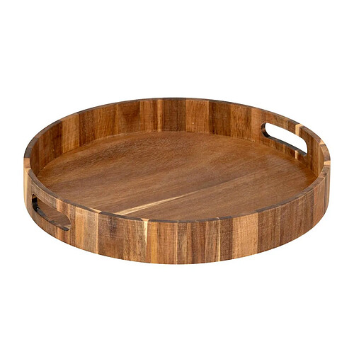 Five Simply Smart Plateau de Service Rond en Bois Acacia 35cm Marron