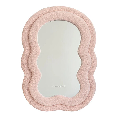 Flamingueo Miroir Mural Asymétrique 70x50x4cm Rose