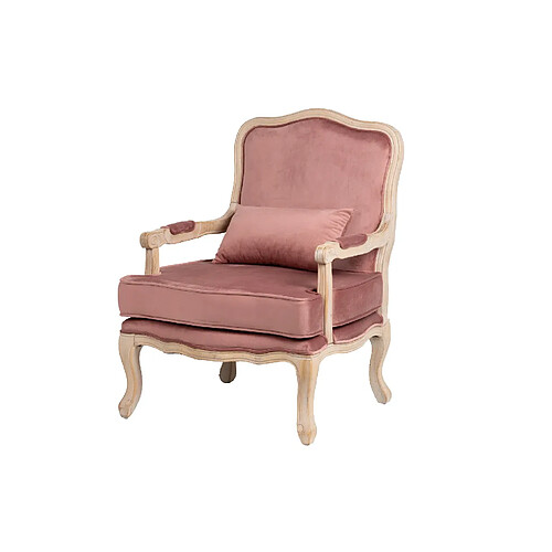 Alexandra house living Fauteuil velours - Orange
