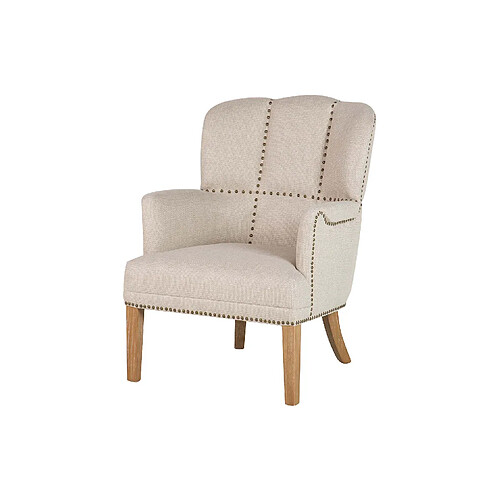 Alexandra house living Fauteuil tissu - Marron