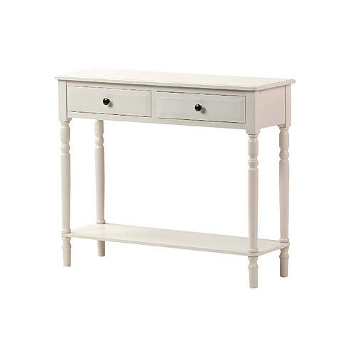 Alexandra house living Console en bois 1 tiroir - Blanc