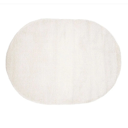 Paris Prix Tapis Déco Ovale Walter 240x340cm Blanc