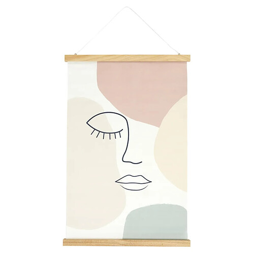 The Home Deco Factory Décoration Murale Kakemono 40x60cm Beige