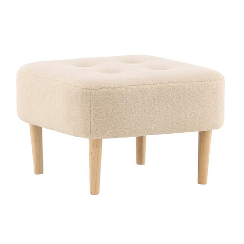 Paris prix Pouf déco tissu Salina - Naturel