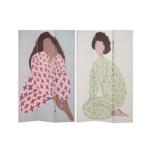 Alexandra House Living Paravent en toile pour femme 120 x 3 x 180 cm