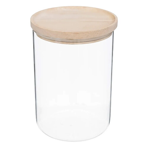 Five Simply Smart Bocal en Verre Bas Hermet 1,6L Transparent & Naturel