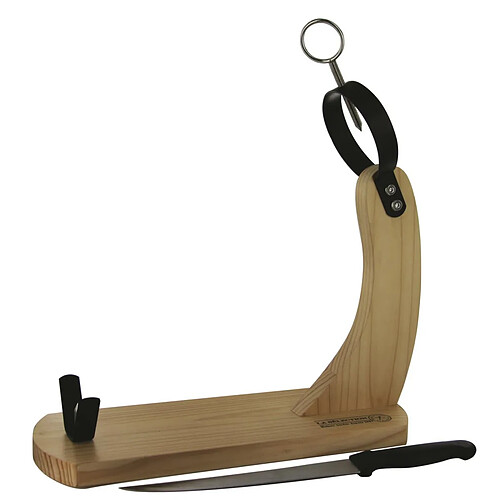 Paris Prix Support & Couteau Jambon 40cm Naturel