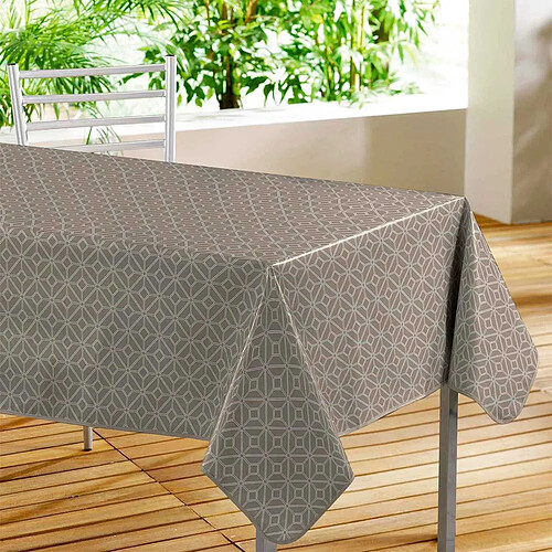 Paris Prix Nappe Toile Cirée Moderna 140x240cm Taupe