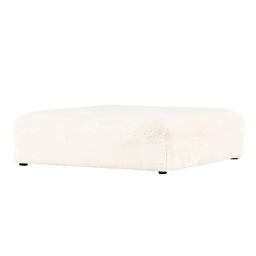 Paris prix Pouf XL effet fourrure - Beige