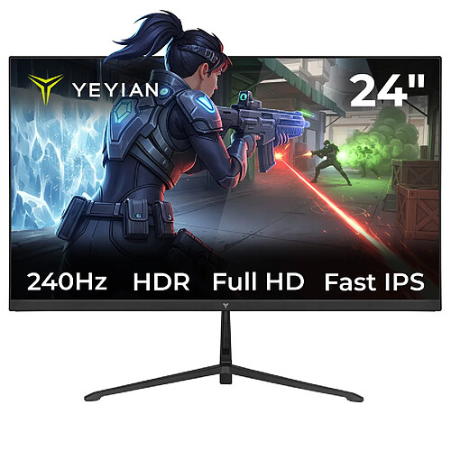 Yeyian Moniteur de jeu Fast IPS, 24" Full HD 240 Hz