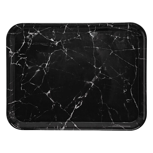 Five Simply Smart Plateau de Service Effet Marbre Mela 43cm Noir