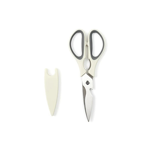 Paris Prix Ciseaux de Cuisine Aimanté Multifoncton 22cm Taupe