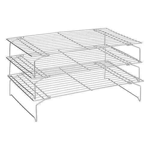 Five Simply Smart Lot de 3 Volettes à Pâtisserie Empilables 40cm Argent