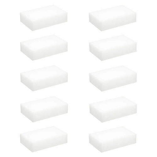 Five Simply Smart Lot de 10 Éponges Magiques Gomme 10cm Blanc