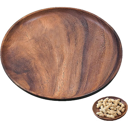 Vendos85 Planche Ronde en Acacia Massif – 20?cm, Polyvalente